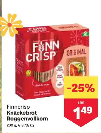 MPreis Finncrisp Knäckebrot Roggenvollkorn Angebot