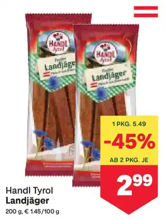 MPreis Handl Tyrol Landjäger Angebot