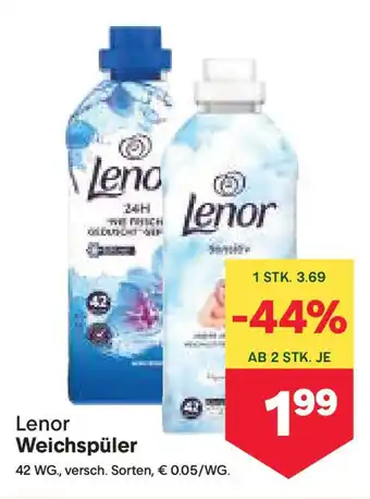 MPreis Lenor Weichspüler Angebot