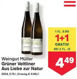 MPreis Weingut Müller Grüner Veltliner Aus Liebe zur Natur 2024 Angebot