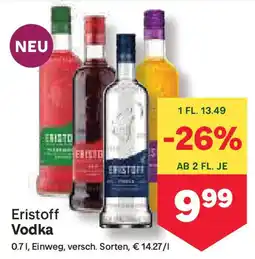 MPreis Eristoff Vodka Angebot