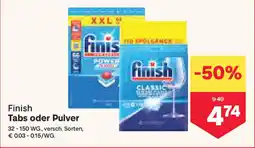 MPreis Finish Tabs oder Pulver Angebot