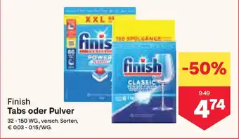 MPreis Finish Tabs oder Pulver Angebot