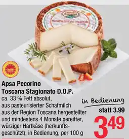 Maximarkt Apsa Pecorino Toscana Stagionato D.O.P. Angebot