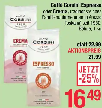 Maximarkt Caffè Corsini Espresso oder Crema Angebot
