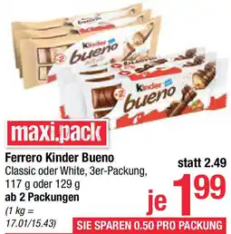 Maximarkt Ferrero Kinder Bueno Angebot