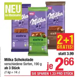 Maximarkt Milka Schokolade Angebot