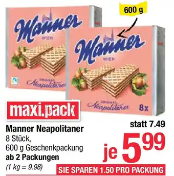 Maximarkt Manner Neapolitaner Angebot