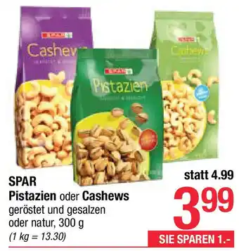 Maximarkt Spar Pistazien oder Cashews Angebot