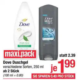 Maximarkt Dove Duschgel Angebot