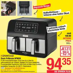 Maximarkt Kenwood DualHeißluftfritteuse - Fritteuse HFM20 Angebot