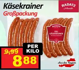 Wurstico Käsekrainer Großpackung Angebot