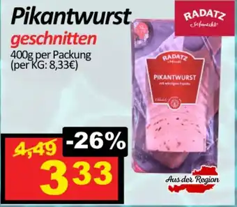 Wurstico Pikantwurst geschnitten Angebot