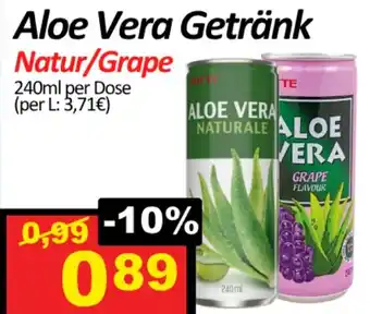 Wurstico Aloe Vera Getränk Natur/Grape Angebot