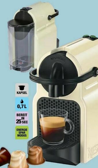 Red Zac Nespresso Kaffeemaschine EN 80.CW Inissia Vanilla Cream Angebot