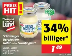 Nah&Frisch Schärdinger Bergbauern Natur- oder Fruchtjoghurt Angebot