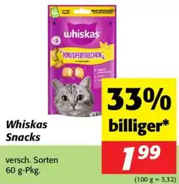 Nah&Frisch Whiskas Snacks Angebot