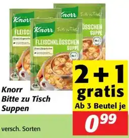 Nah&Frisch Knorr Bitte zu Tisch Suppen Angebot