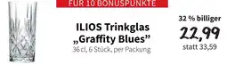 Der Grissemann Ilios trinkglas graffity blues Angebot