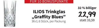 Der Grissemann Ilios trinkglas graffity blues Angebot