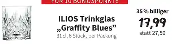 Der Grissemann Ilios trinkglas graffity blues Angebot