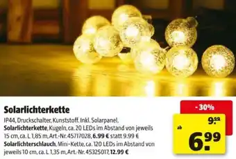 Hagebau Solarlichterkette Angebot
