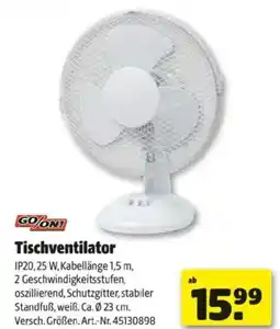 Hagebau GOON Tischventilator Angebot