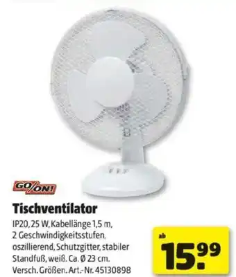 Hagebau GOON Tischventilator Angebot
