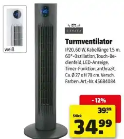 Hagebau Casaya Turmventilator Angebot