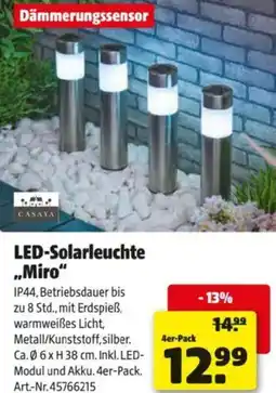 Hagebau Casaya LED Solarleuchte Miro Angebot