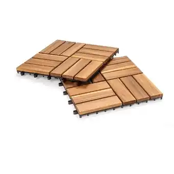 Hofer Bodenfliesen aus Holz HOFER Angebot