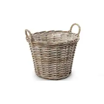 Hofer Rattan Pflanztopf mit Henkel HOFER Angebot