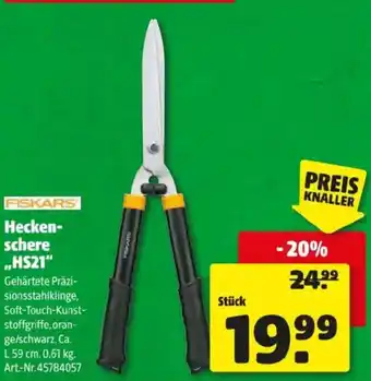 Hagebau Fiskars Hecken Schere HS21 Angebot