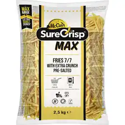 Metro Food Services Sure Crisp Max Pommes, Preisangabe ohne MwSt. (Preis inkl. MwSt. 3,52 €), METRO Angebot