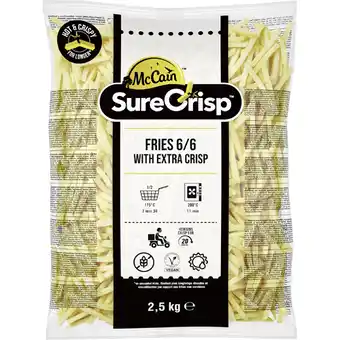Metro Food Services Sure Crisp Pommes, Preisangabe ohne MwSt. (Preis inkl. MwSt. 3,96 €), METRO Angebot