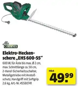 Hagebau Mr. Gardener Elektro Hecken schere EHS 600 55 Angebot