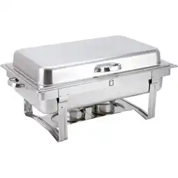 Metro Chafing Dish mit Klappdeckel, Preisangabe ohne MwSt. (Preis inkl. MwSt. 88,19 €), METRO Angebot