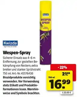 Hagebau Kwizda Wespen Spray Angebot