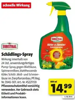 Hagebau Substral Schädlings Spray Angebot