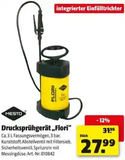 Hagebau Mesto Drucksprühgerät Flori Angebot