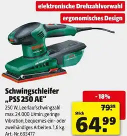 Hagebau Bosch Schwingschleifer PSS 250 AE Angebot
