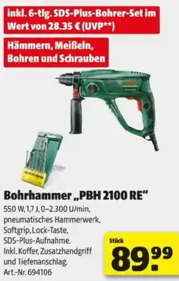 Hagebau Bosch Bohrhammer PBH 2100 RE Angebot