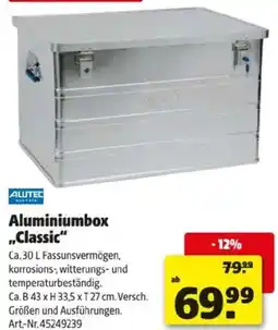 Hagebau Aluminiumbox Classic Angebot