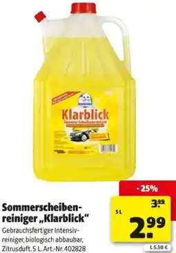 Hagebau Sommerscheiben Reiniger Klarblick Angebot