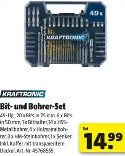 Hagebau Kraftronic Bit und Bohrer Set Angebot