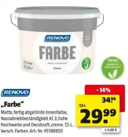 Hagebau Renovo Farbe Angebot