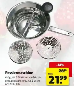 Hagebau Passiermaschine Angebot