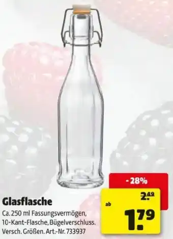 Hagebau Glasflasche Angebot