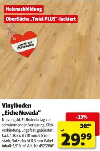 Hagebau Vinylboden Eiche Nevada Angebot