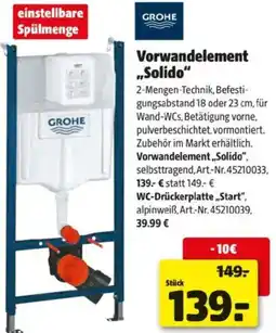 Hagebau Grohe Vorwandelement Solido Angebot